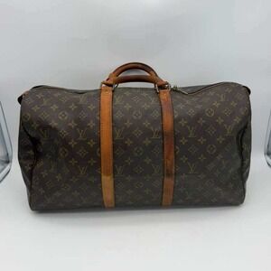 Louis Vuitton Keepall 50 Monogram Duffle Bag Travel LV Authentic Style Vintage